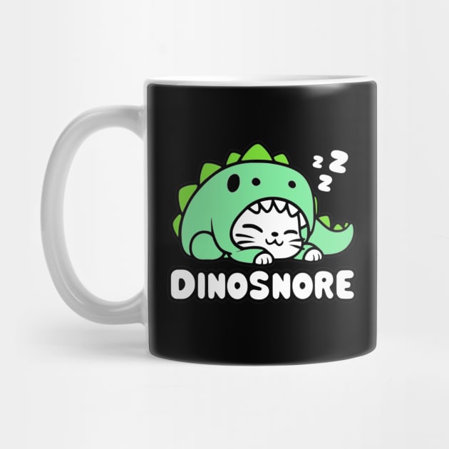 Dinosaur Cat - Cute Kawaii Cat in a Dinosaur Costume by Designed By Marty